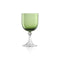 3/62 Red Wine Glass  option Twisted Soraya Green