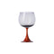 Burlesque Burgundy Glass  option Coral-Grey