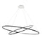 Ellisse Double Chandelier Pendant Light  option Black