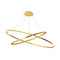 Ellisse Double Chandelier Pendant Light  option Gold Painted