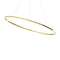 Ellisse Major Pendant Light  option Gold Painted
