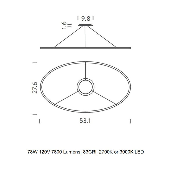 Ellisse Major Pendant Light