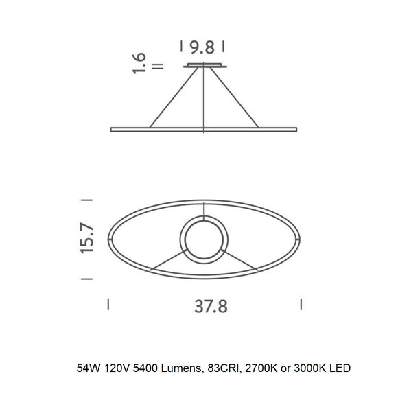 Ellisse Minor Pendant Light