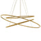 Ellisse Triple Pendant Light  option Gold Painted