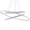 Ellisse Triple Pendant Light  option Polished Aluminum
