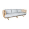 Nest 3-Seater Outdoor Sofa  option Natural