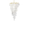 Nimbus Cascade Chandelier  option Satin Brass