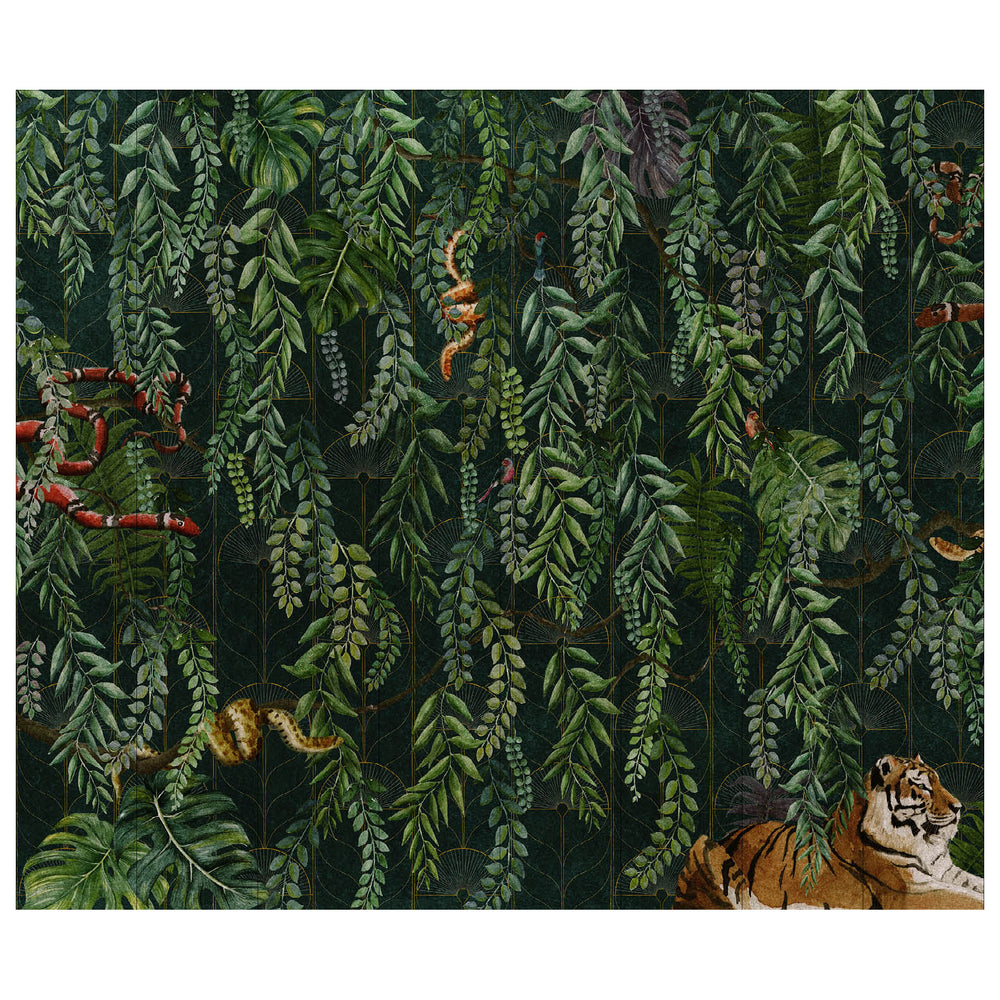 Art Deco Jungle Wallpaper