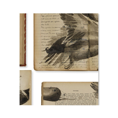 EKA-01 Biblioteca Mural Wallpaper Sample Swatch