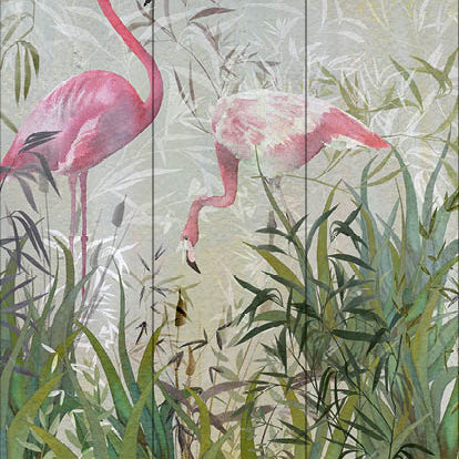 Flamingo’s Garden Wallpaper Sample Swatch