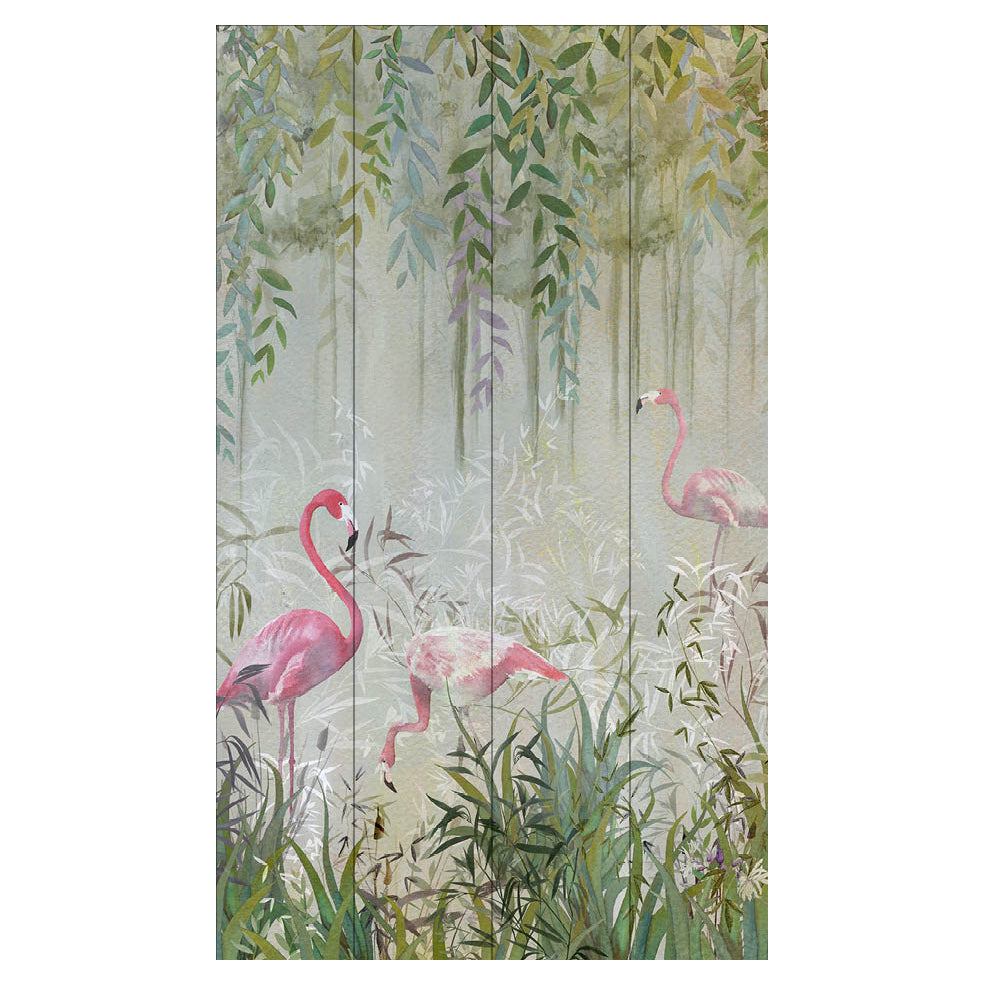 Flamingo’s Garden Wallpaper