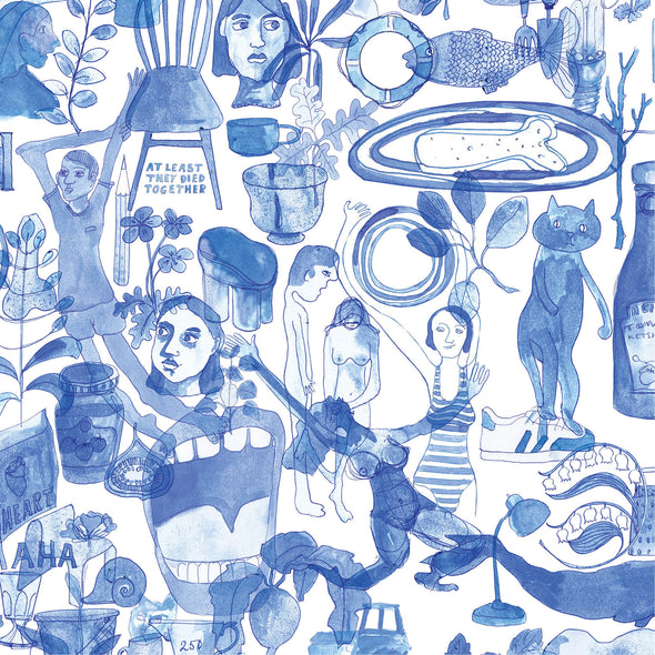 I’m Blue Wallpaper Sample Swatch