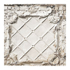 Large White Brooklyn Tins Wallpaper Sample Swatch