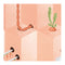 Pink Carrot Wallpaper Sample Swatch  option Large: 19.2 in x 19.7 in