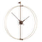 Barcelona Premium Clock  option Brass / Walnut