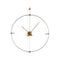 Bilbao Wall Clock  option Black / Brass / Walnut