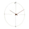 Bilbao Wall Clock  option White / Chrome / Walnut
