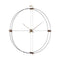 Delmori Wall Clock  option Black / Brass / Walnut