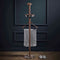 Galan Valet Stand  option Walnut / Emperador Marble and Graphite