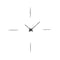Merlin Wall Clock  option Chrome / Black