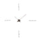 Merlin Wall Clock  option Graphite / Walnut