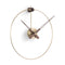 Micro Anda Wall Clock  option Brass / Walnut