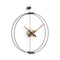 Micro Barcelona Wall Clock  option Black / Brass / Walnut