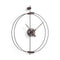 Micro Barcelona Wall Clock  option Black / Graphite / Walnut