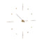 Mixto Wall Clock  option Brass / Walnut