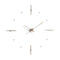 Mixto Wall Clock  option Chrome / Walnut