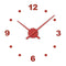 OJ Numbers Clock  option Red