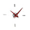 Puntos Supensivos Wall Clock  option Chrome / Red