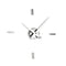 Puntos Supensivos Wall Clock  option Chrome / White