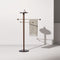 Toallero Towel Stand  option Walnut / Emperador Marble and Brass