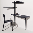 Unica Escritorio Desk in Black Stained Ash Veneered