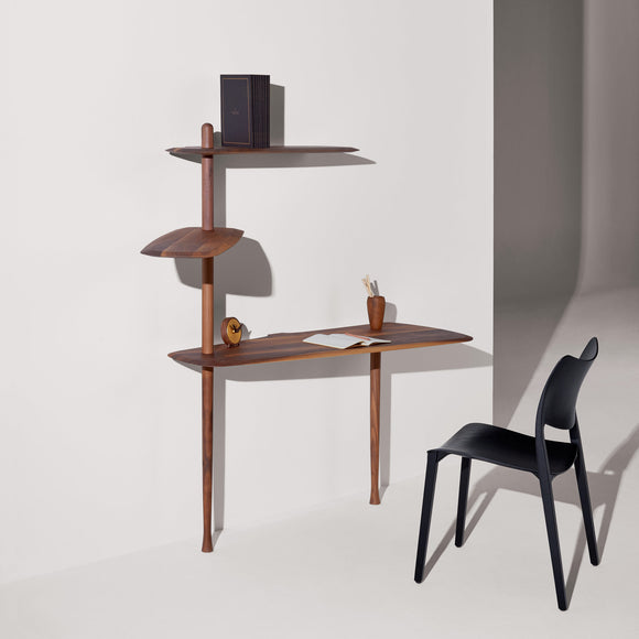 Unica Escritorio Desk in Natural Solid Walnut