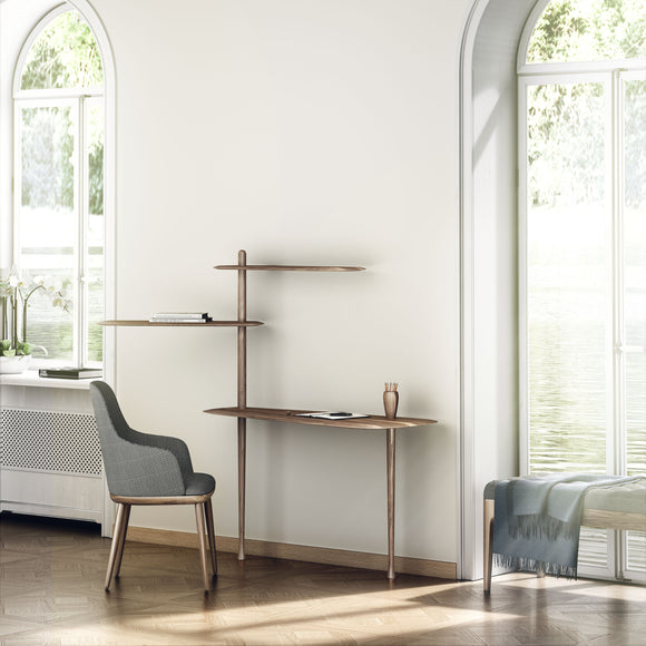 Unica Escritorio Desk in Natural Solid Walnut