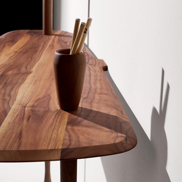 Unica Escritorio Desk in Natural Solid Walnut