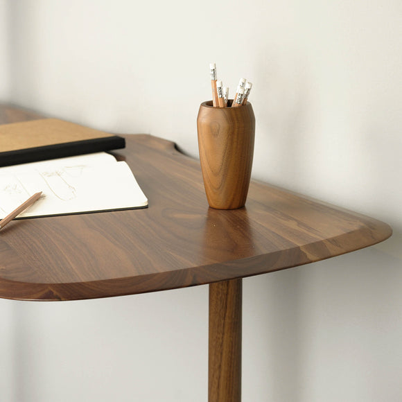Unica Escritorio Desk in Natural Solid Walnut