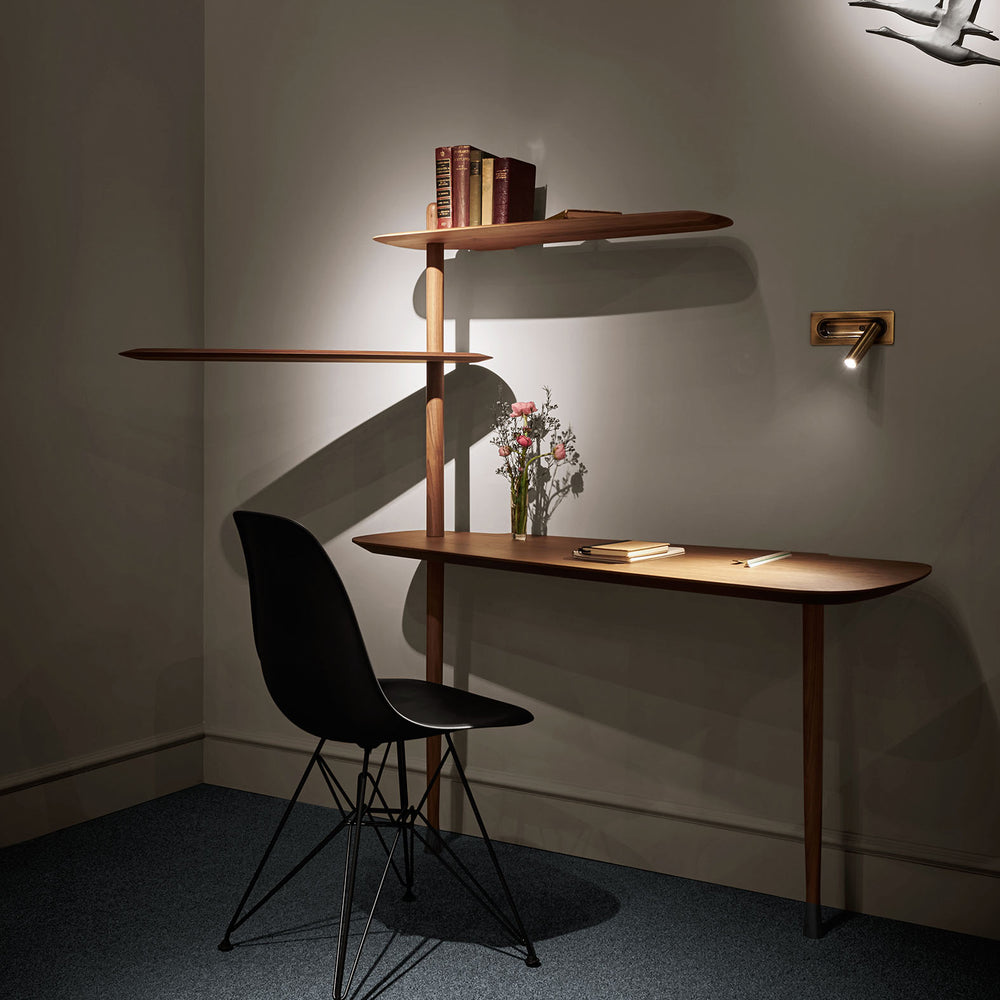 Unica Escritorio Desk in Natural Walnut Veneered