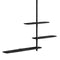 Unica Ceiling Shelving  option Black Stained Ash