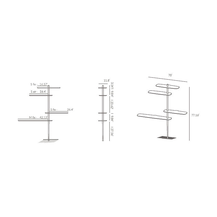 Unica Floor Shelving