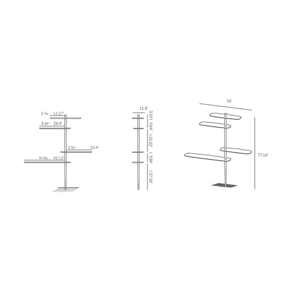Unica Floor Shelving