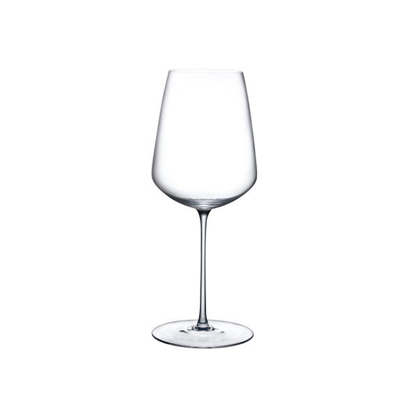 Nude Glass Stem Zero Modern Classic Clear Round Crystal White Wine Glass