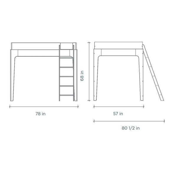 Oeuf Perch Loft Bed 2Modern
