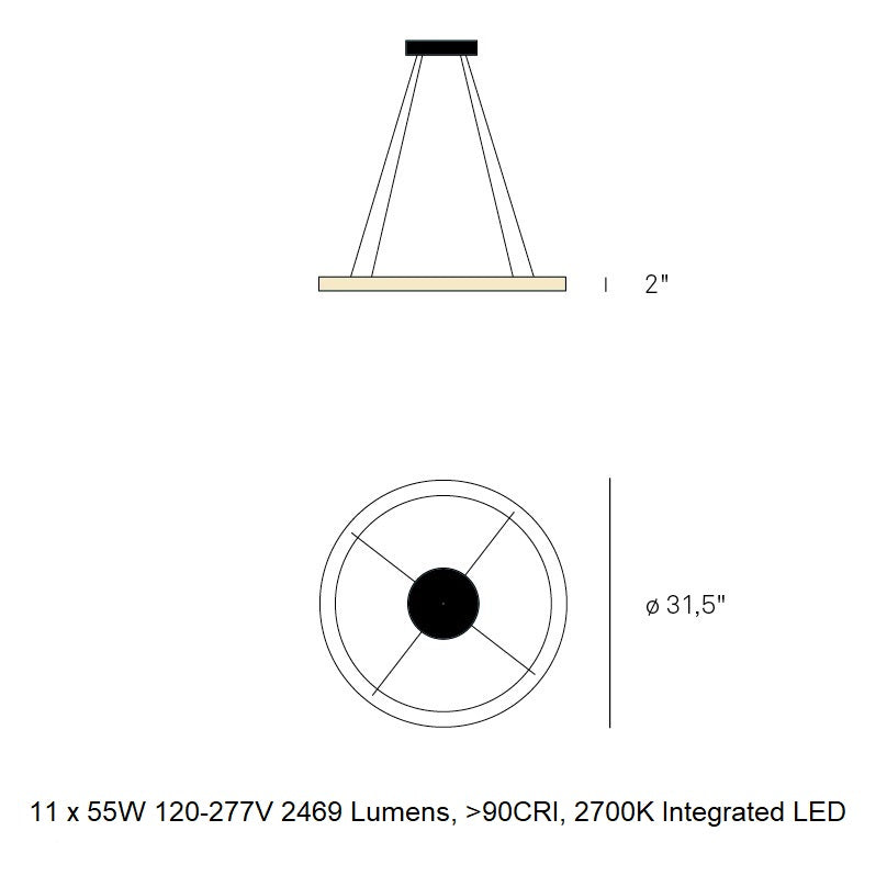 Oh! Line 80 LED Suspension Light