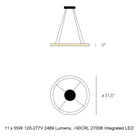 Oh! Line 80 LED Suspension Light