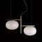 Alba Metal Arm Pendant Light  option Satin Brass