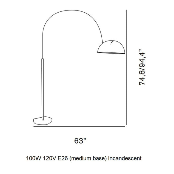 Coupe Arched Floor Lamp