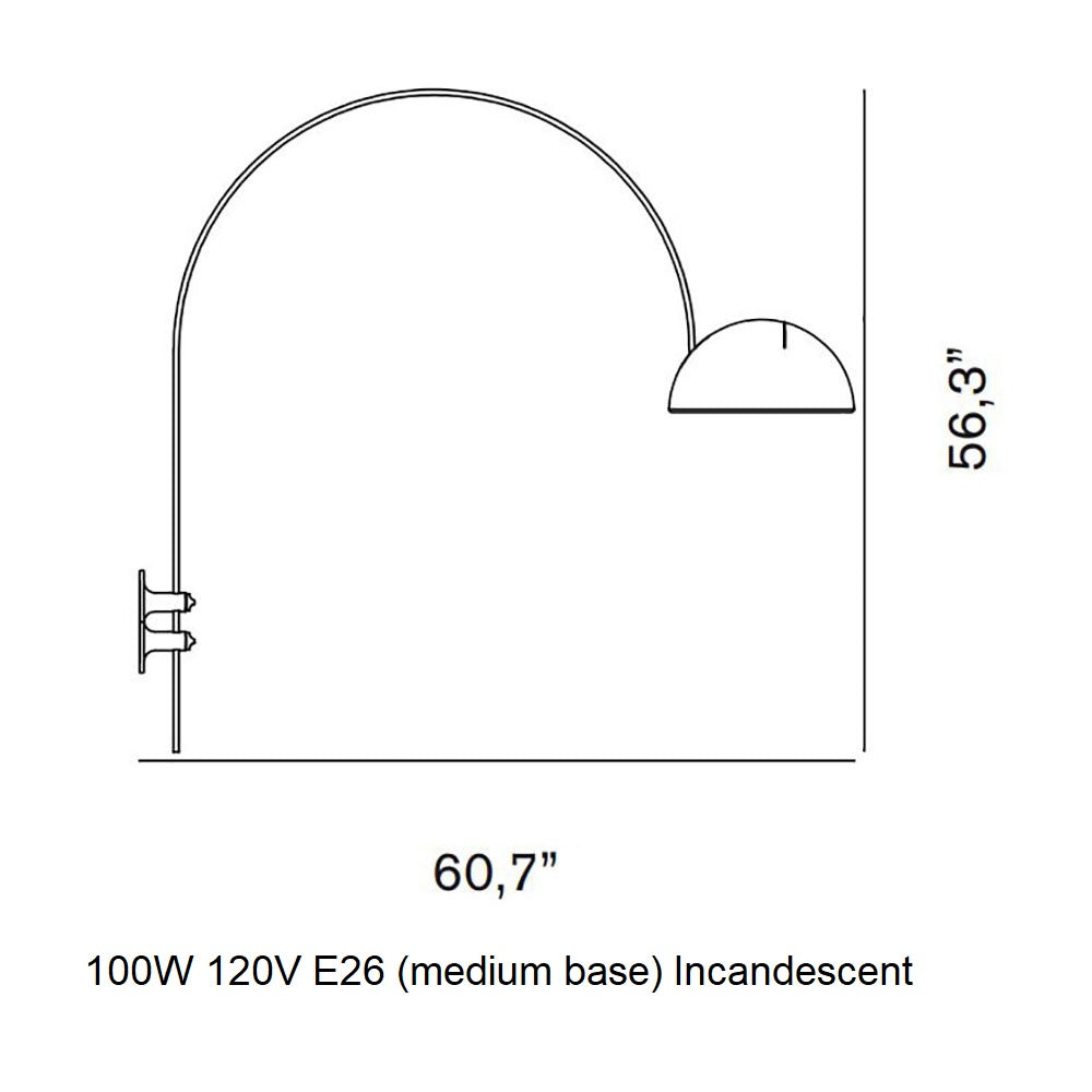Coupe Arched Wall Light